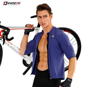 Darevie DVJ100 personnalisé de qualité supérieure <span class=keywords><strong>italien</strong></span> Miti Asteria tissu respirant manches courtes course raccord cyclisme maillot vélo - Product Image 1