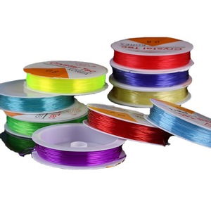 Fil élastique en cristal 0,8 mm, 10 rouleaux, Spandex, fournitures pour la fabrication de bijoux - Product Image 1