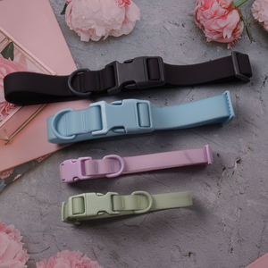 Conjunto de correas de poliéster impermeable suave de Pvc duradero colorido personalizado, conjunto de correas de collar de perro pequeño para caminar plomo - Product Image 4