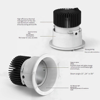 Inclinaison réglable personnalisée, anti-éblouissement profond non encastré, spot LED réglable, projecteur LED Downlight, 10W