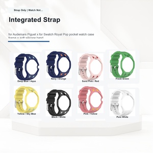 Correa de Reloj Deportiva de Silicona de Lujo, Antipolvo, para AP, para <span class=keywords><strong>Swatch</strong></span> Royal Pop, Flexible, Moderna, de Repuesto - Product Image 6