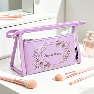 Juego <span class=keywords><strong>de</strong></span> Bolsas Transparentes para Cosméticos con Cierre, Aprobadas para Estadios, Organizador <span class=keywords><strong>de</strong></span> <span class=keywords><strong>Maquillaje</strong></span> Impermeable <span class=keywords><strong>de</strong></span> PVC, Bolsa <span class=keywords><strong>de</strong></span> Aseo Transparente - Product Image 6