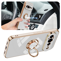 Étui de luxe plaqué avec anneau magnétique pour Google Pixel 11 10 9 Pro XL 8 7 Pro 10A 9A 8 7A, support métallique antichoc