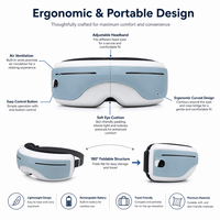 Masseur oculaire à compression d'air 4D OEM, rechargeable, avec thérapie thermique, soulage la sécheresse oculaire, réduit le stress, pliable, appareil intelligent pour le soin des yeux