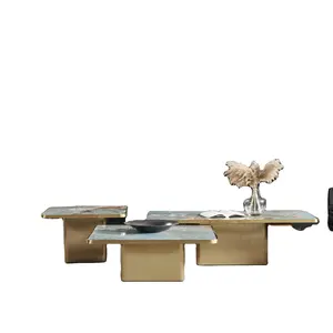 קארה קפה שולחן שיש מודרני לבן פריטים סלון אריזה חדר סיים ריהוט שמש Pcs צבעוני חומר קישוט