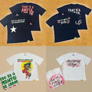 T-shirts à manches courtes en coton 100% pour homme, imprimés à l'écran avec des lettres personnalisées de créateur, avec le message « THAT'S a LOT COUGH SYRUP » - Product Image 3