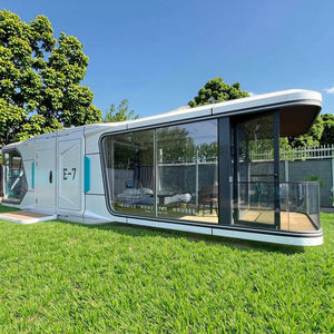 Mini Casa Capsula Spaziale Mobile Prefabbricata di Lusso di Alta Qualità con 2 Camere da Letto in Acciaio per Uso Esterno <span class=keywords><strong>Hotel</strong></span> e Appartamento - Product Image 1