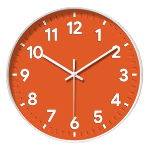12 Inch Silent Quartz Wall <b>Clock</b> Round Analog <b>Battery</b> Powered Minimalist White Black Number Hanging <b>Clock</b> for Living Room - Product Image 5