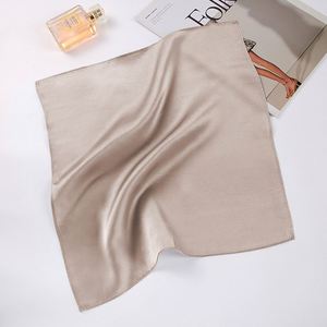 Wholesale Ladies Shawl 35*35Cm Neckerchief Head <b>Wraps</b> 100% Silk Headscarf Square Scarf for Women - Product Image 2