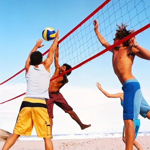 ลูกวอลเลย์บอลเป่าลม ขนาด 5 ทำจากยางเนื้อนุ่ม สำหรับฝึกซ้อมและแข่งขันในร่ม - Product Image 1
