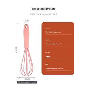 Batidor de huevos de mano, para el hogar batidor de alambre, cocina, hornear, crema, pastel, licuadora Manual, batidor de huevos giratorio - Product Image 4