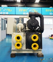 Enfriador de Tornillo de Segunda Mano de Alta Eficiencia 854KW R22, Unidad de Sistema de Refrigeración Industrial HVAC Comercial Enfriada por Agua