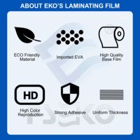 Filme de Laminação Térmica BOPP Brilhante Macio 20mic em Rolo 320mm X 500m Pré-Revestido com EVA Hot Melt para Capas de Livros e Embalagens
