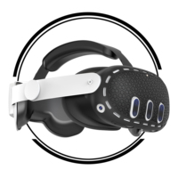 Coque de protection en silicone pour casque VR Meta Quest 3, protection anti-rayures pour la face avant, étui pour console de jeu