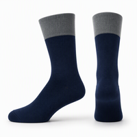 Chaussettes en coton pour hommes, rayées, multicolores, décontractées, pour le sport ou le bureau, douces, respirantes, avec bord côtelé