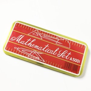 Ensemble mathématique pour enfants, grand coffret de géométrie pour filles, A5001 Rouge, ensemble d'instruments de géométrie et de traçage - Product Image 4