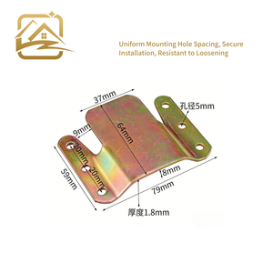 Boucle de canapé en forme de montagne, pièce d'insertion pour canapé domestique, accessoire de connexion, crochet en fer, boucle de lit, quincaillerie de mobilier, fixation - Product Image 3