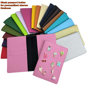 เคสฝาปิดหนังไม่มีลวดลายกระเป๋าใส่หนังสือเดินทางของขวัญของชำร่วยตามต้องการ - Product Image 1