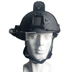 タッチスクリーンなしのシングルレンズサポート4G3GWIFIライブストリーミングスマートヘルメットカメラ戦術ヘルメットカメラ