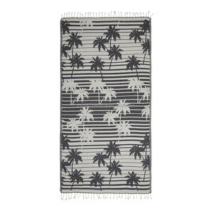 Playa Hamam Toalla de baño turca cremallera 40x70 pulgadas-Borgoña - Product Image 5