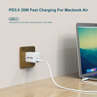 Chargeur Mural Portable GaN 35W 30W pour Téléphone Portable, Adaptateur de Charge Rapide PD 35W Type-C pour Samsung Apple iPhone 17