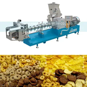 Shandong Arrow extrudeuse snack alimentaire Petit déjeuner céréales flocons de maïs croustillant céréales feuilletée fabrication machine usine