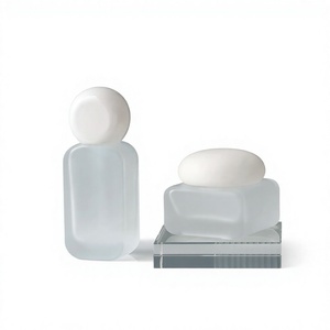 Emballage de pots en verre givré de luxe avec logo personnalisé, 20 ml/30 ml/50 ml, pour crème pour les yeux et lotions, fabriqué au Zhejiang, Chine - Product Image 4