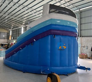 Nouveau design Animaux Maison de rebond Château Gonflable <span class=keywords><strong>Toboggan</strong></span> <span class=keywords><strong>Aqua</strong></span> Park Châteaux sautants <span class=keywords><strong>Toboggan</strong></span> gonflable pour fête d'enfants - Product Image 4