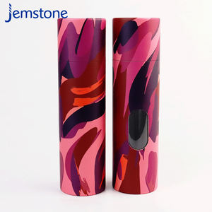 Custom Design Recyclable Cylinder Packaging Box for T-shirt Towels Scarves Clothing Paper Tube Packaging with <b>Clear</b> Windows - Product Image 3