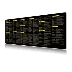 Tùy chỉnh in ấn <span class=keywords><strong>Python</strong></span> lệnh phím tắt chuột Pad mở rộng lớn cheat tấm Mousepad PC văn phòng bảng tính Bàn phím Chuột Mat - Product Image 6