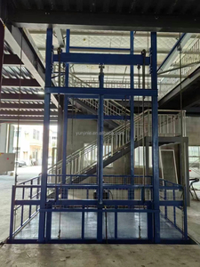 Plataforma Elevadora de Carga con Riel de Guía Vertical Hidráulico Industrial - Product Image 6