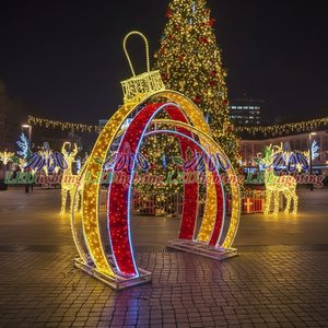 Scenic Park Square Corridor LED Motivo Luz Exterior Impermeable Forma Redonda Arco para Navidad y Halloween Decoración de la boda - Product Image 1