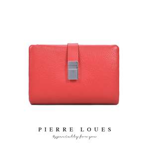 Monedero para Mujer Pierre Loues de 6 Pulgadas con Múltiples Ranuras para Tarjetas, Color Sólido, con Cierre de Letra, para Uso Diario - Product Image 5