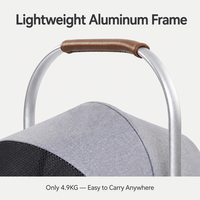 Poussette pliable pour animaux de compagnie en aluminium aéronautique, étanche, avec panier détachable, roues pivotantes et double frein, OEM