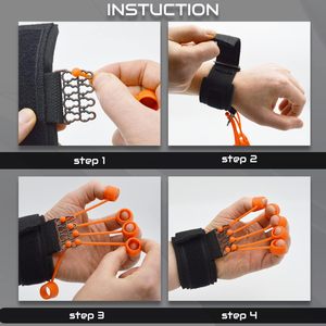 फिंगर ट्रेनर शारीरिक चिकित्सा और पुनर्वास हाथ से हाथ की पकड़ मजबूत ताकत वाला व्यायाम व्यायाम - Product Image 5