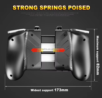 Manette de jeu mobile AK16 pour PUBG, avec gâchettes 4 doigts pour tablette et téléphone, compatible Free Fire