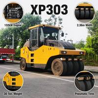 Rouleau compresseur pneumatique d'occasion de marque chinoise de premier plan 2024, modèle XP303, 30 tonnes, vitesse maximale 17 km/h, moteur 132 kW
