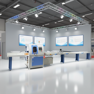 Notre <span class=keywords><strong>scie</strong></span> à onglets à crémaillère et pignon réalise un transfert de matériaux fluide et est applicable à 45° ° /90 °   Coupe d'angle. - Product Image 1