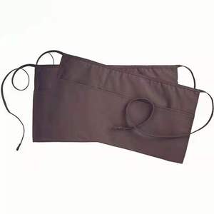 Demi-tabliers noirs unisexe avec poches, <span class=keywords><strong>pour</strong></span> la cuisine, la pâtisserie, le restaurant, les serveurs, les serveuses et les chefs, avec logo OEM <span class=keywords><strong>personnalisé</strong></span>, style artistique - Product Image 6