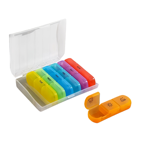 Boîtes de rangement pour médicaments de voyage en plastique personnalisées de grande taille, boîtes de pharmacie, organisateur de médicaments, emballage avec logo - Product Image 1