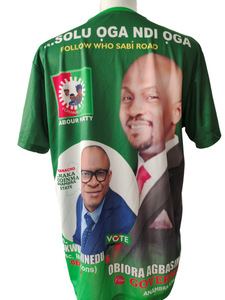 Chất lượng cao tùy chỉnh in Logo dệt kim T-Shirt lỏng phù hợp cho bỏ phiếu Bầu Cử chiến dịch sản xuất trực tiếp bán buôn - Product Image 2