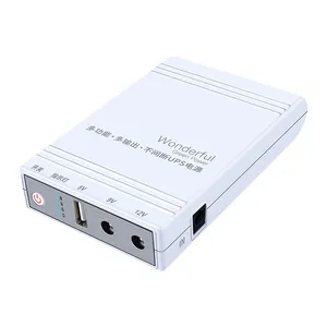 WGP UPS 공급 온라인 USB 전원 은행 1A 2A 5V 9V 12v WiFi 라우터 모뎀 용 미니 UPS CCTV 카메라 휴대 전화 홈/