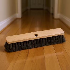 Escoba de madera con cerdas de crin de caballo de 50 cm para limpieza interior - Product Image 3