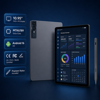 Tablette PC professionnelle haute performance personnalisée Mtk 6789 Android 16.0 Mtk Octa Core 10.95" Business 4g Lte G99 avec double bande