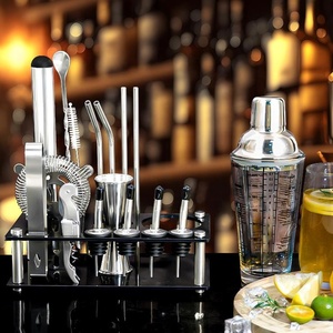 Ensemble de shaker à cocktails en acier inoxydable, équipement essentiel pour bar à domicile, outils de <span class=keywords><strong>barman</strong></span> professionnels, kit de <span class=keywords><strong>barman</strong></span> durable - Product Image 1