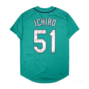 เสื้อเบสบอลสไตล์วินเทจสำหรับผู้ชาย แบบเย็บติด หมายเลข 24 Griffey Jr. 51 <span class=keywords><strong>Ichiro</strong></span> Suzuki 42 Griffey Jr. 11 Edgar Martinez ไซส์ S-3XL - Product Image 6