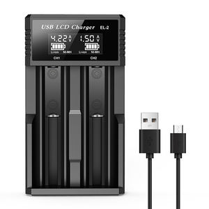 デュアルスロットUSB Type-Cバッテリー充電器多機能高速充電用ラップトップカメラLi-ion 18650 26650 Ni-MH AAA/AAバッテリー - Product Image 1
