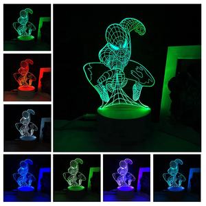 <span class=keywords><strong>Lampe</strong></span> de nuit LED 7 couleurs, <span class=keywords><strong>lampe</strong></span> de nuit 3D <span class=keywords><strong>à</strong></span> illusion d'anime en acrylique, câble USB, télécommande, petite <span class=keywords><strong>lampe</strong></span> de nuit 3D - Product Image 3