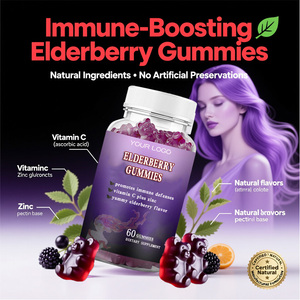 Gomitas de Saúco con Glucosamina, Condroitina, Coenzima y Oligoelementos, Caramelos de Goma para la Salud Digestiva de Adultos, Naturales para Pacientes con <span class=keywords><strong>Diabetes</strong></span> - Product Image 3
