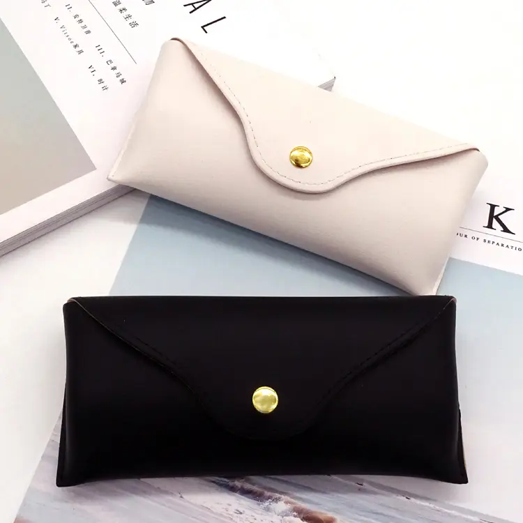 थोक नई फैशन पु चमड़े नरम बैग मैनुअल चश्मा बॉक्स के साथ उच्च गुणवत्ता